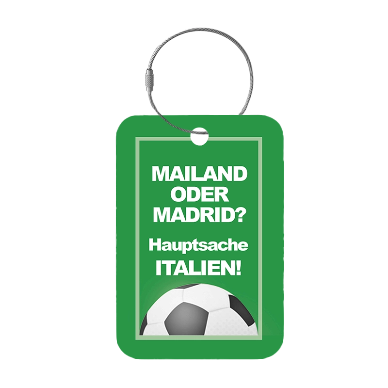 Tag-It Luggage Tag 9 cm - Milan or Madrid - Green