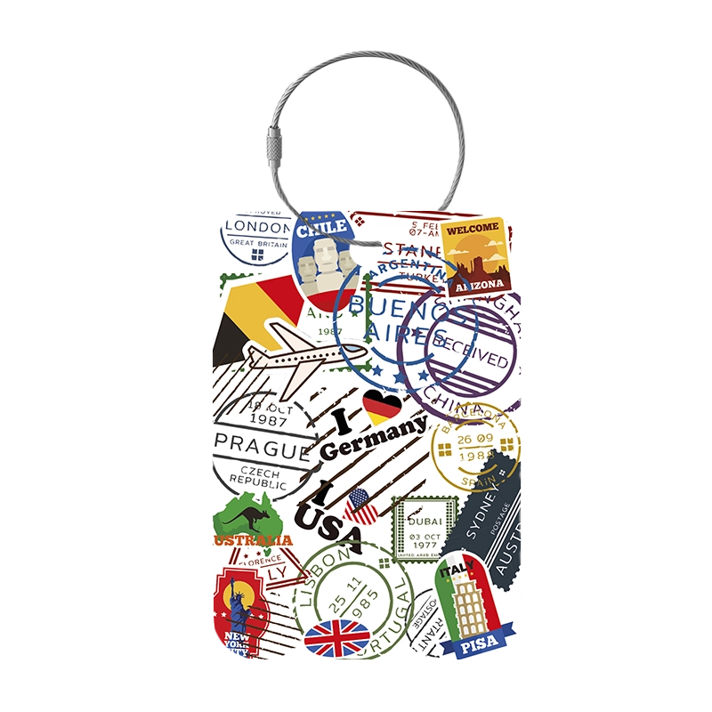 Tag-It Gepäckanhänger 9 cm - Sticker - Bunt