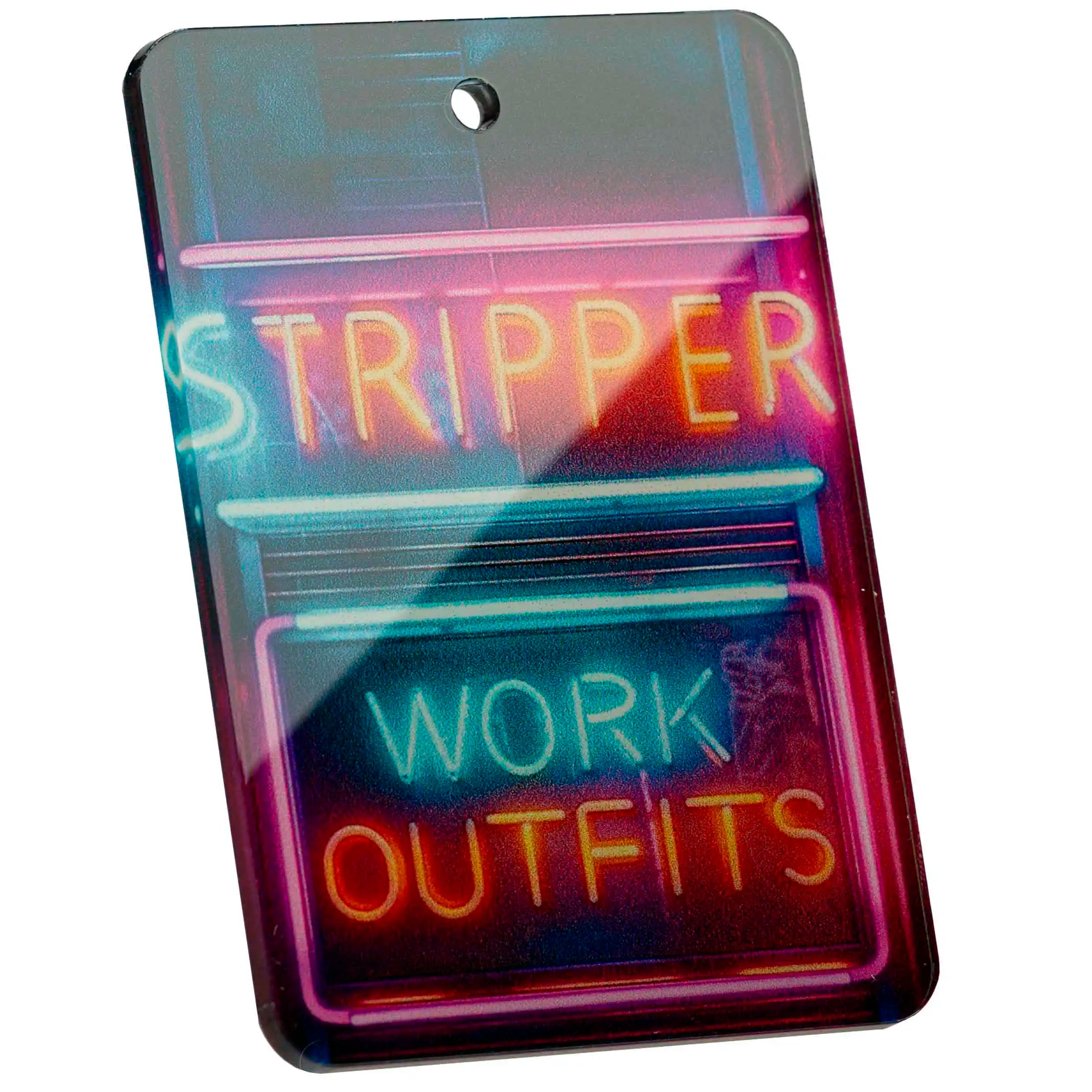 Tag-It Luggage Tag 9 cm - Stripper Work - Colorful