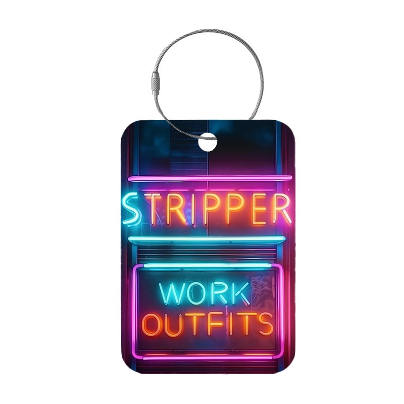 Tag-It Luggage Tag 9 cm - Stripper Work - Colorful