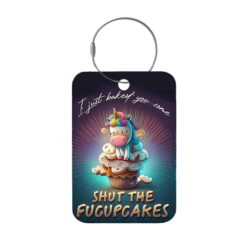 Tag-It Gepäckanhänger 9 cm - Shutthefucupcakes - Bunt