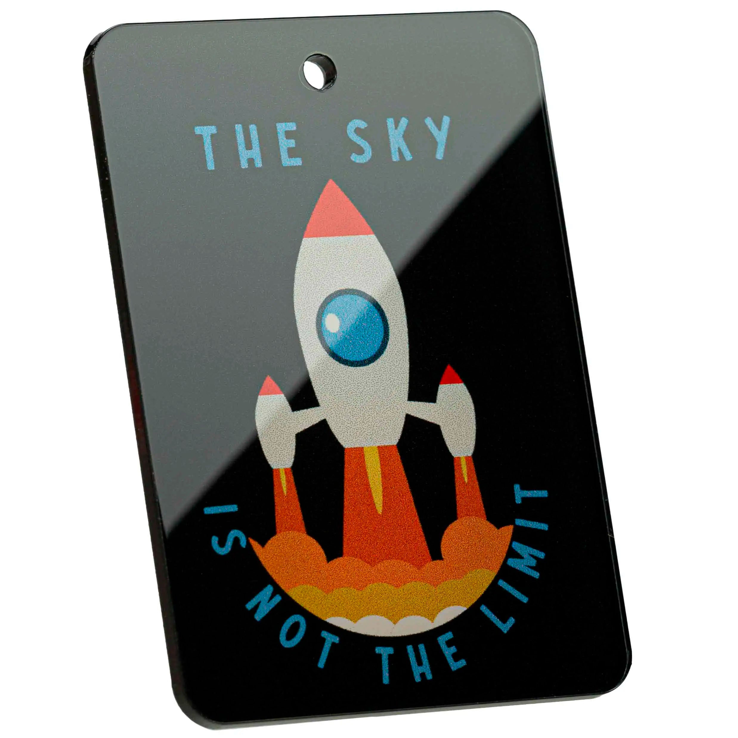 Tag-It Luggage Tag 9 cm - The Sky Rocket - Black