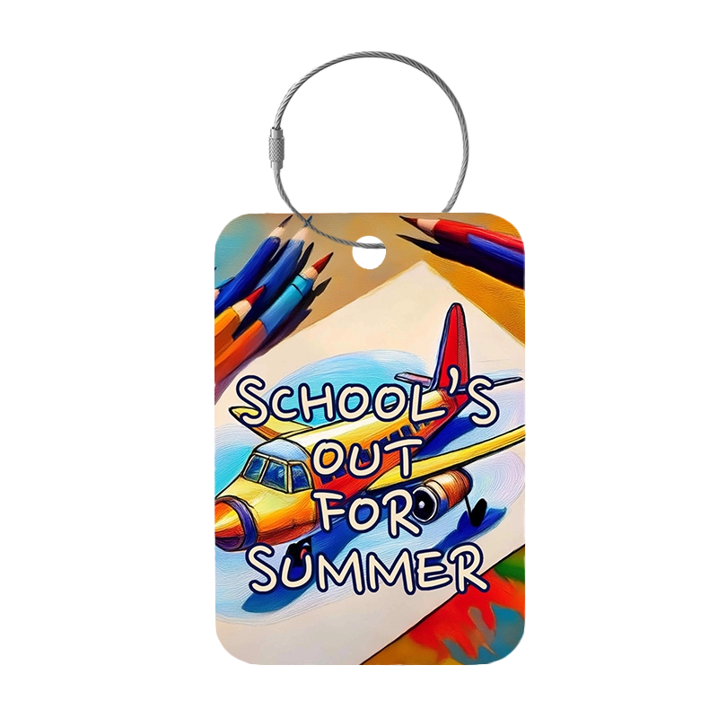 Tag-It Gepäckanhänger 9 cm - Schools Out - Bunt