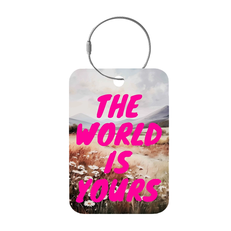 Tag-It Luggage Tag 9 cm - The World Is - Colorful