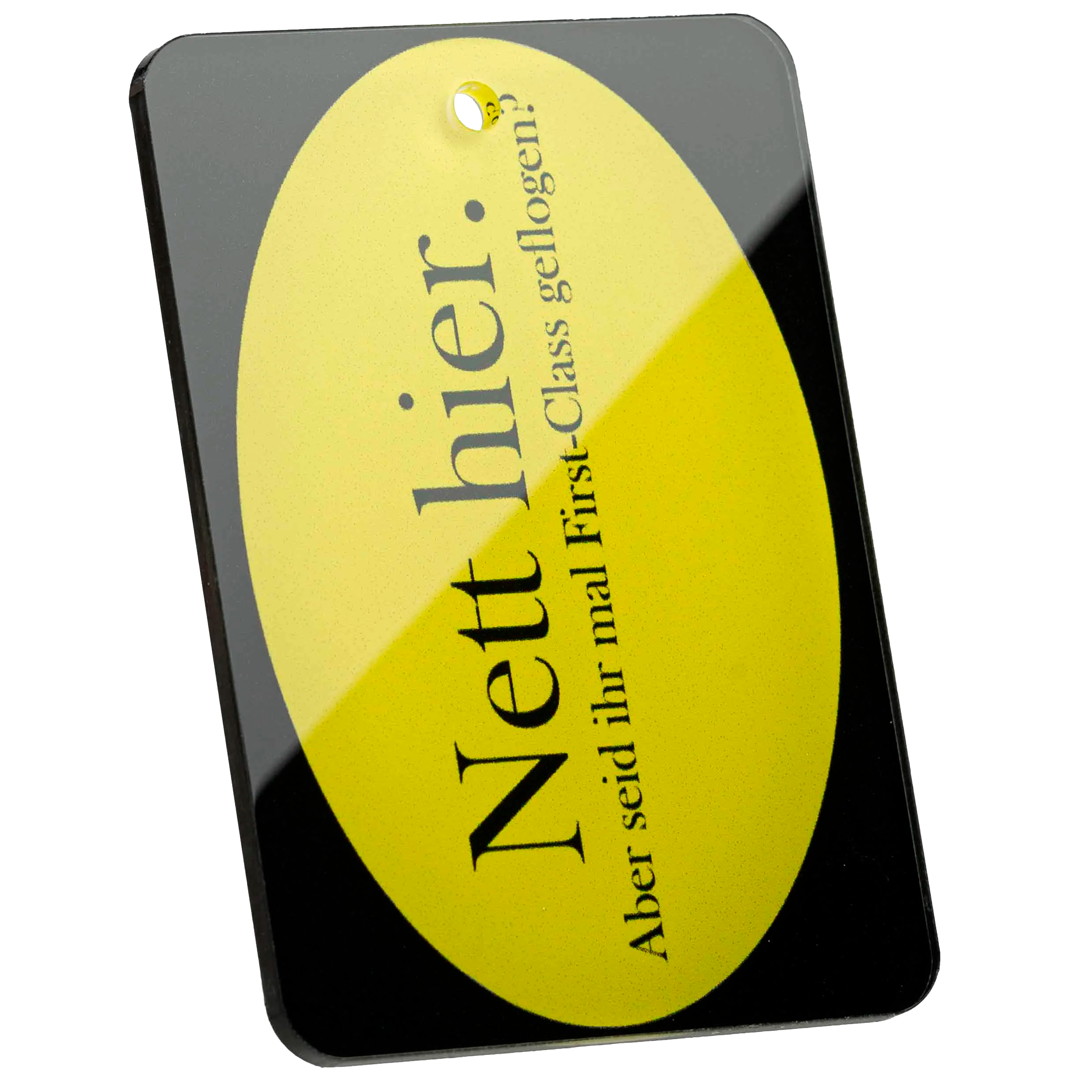Tag-It Luggage Tag 9 cm - Nice Here - Yellow