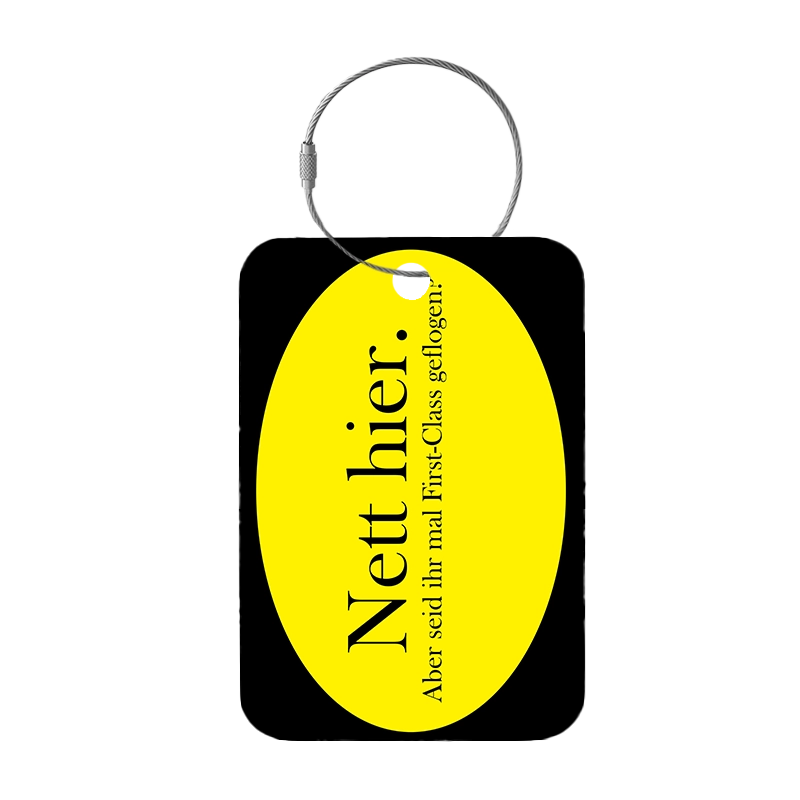 Tag-It Luggage Tag 9 cm - Nice Here - Yellow
