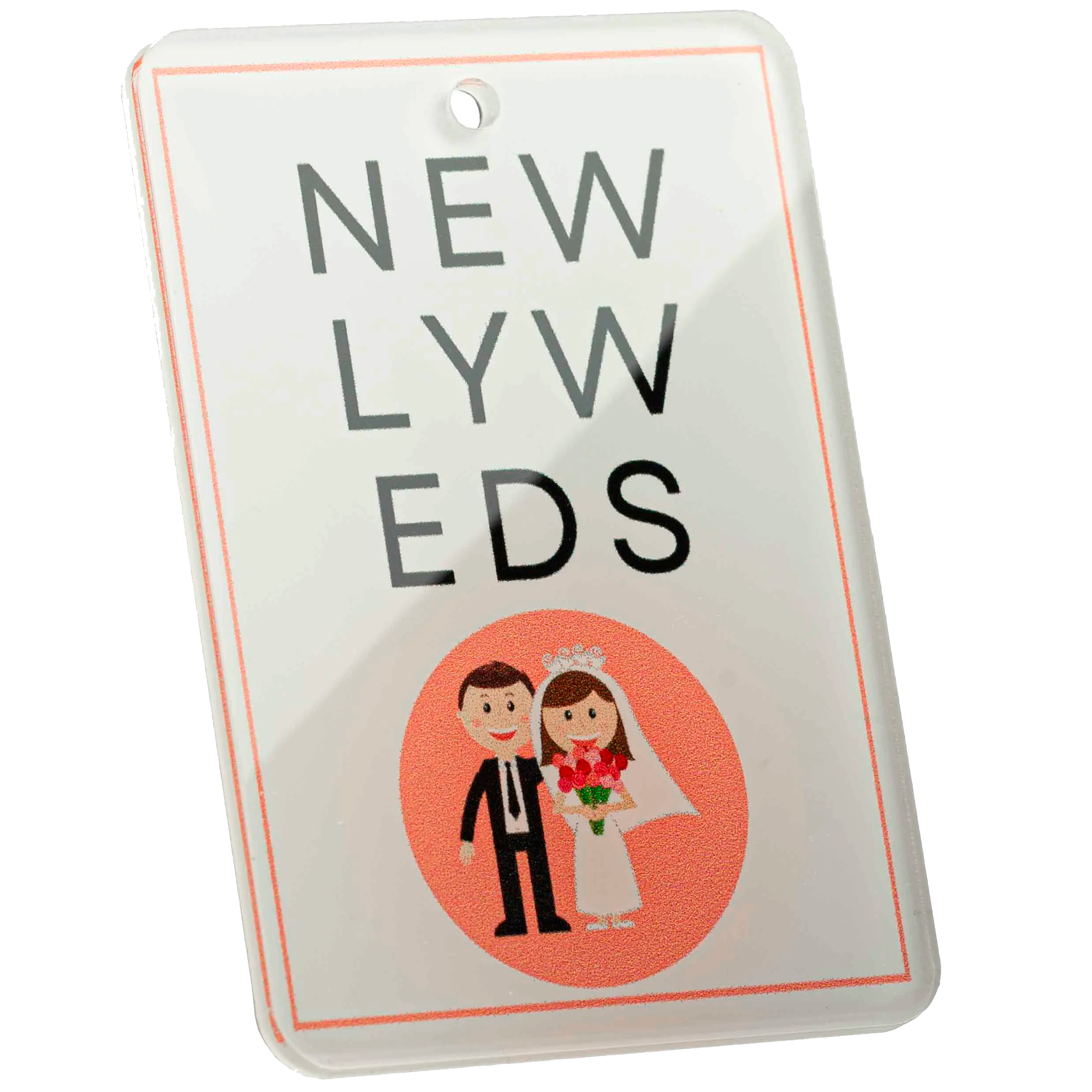 Tag-It Luggage Tag 9 cm - Newlyweds - White