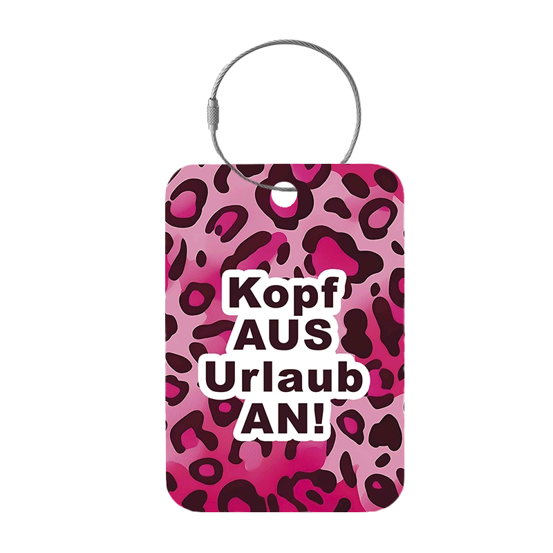 Tag-It Gepäckanhänger 9 cm - Kopf aus - Bunt
