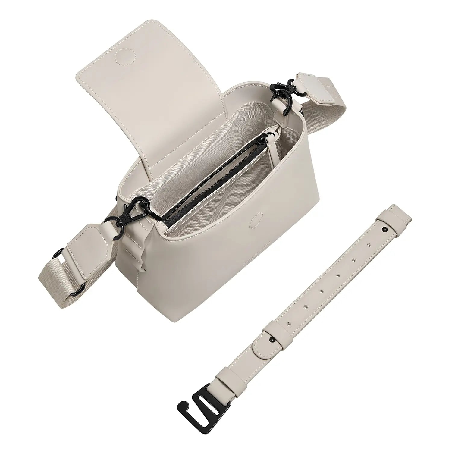 Gaston Luga Spläshini Handtasche 20 cm - Cloud Cream