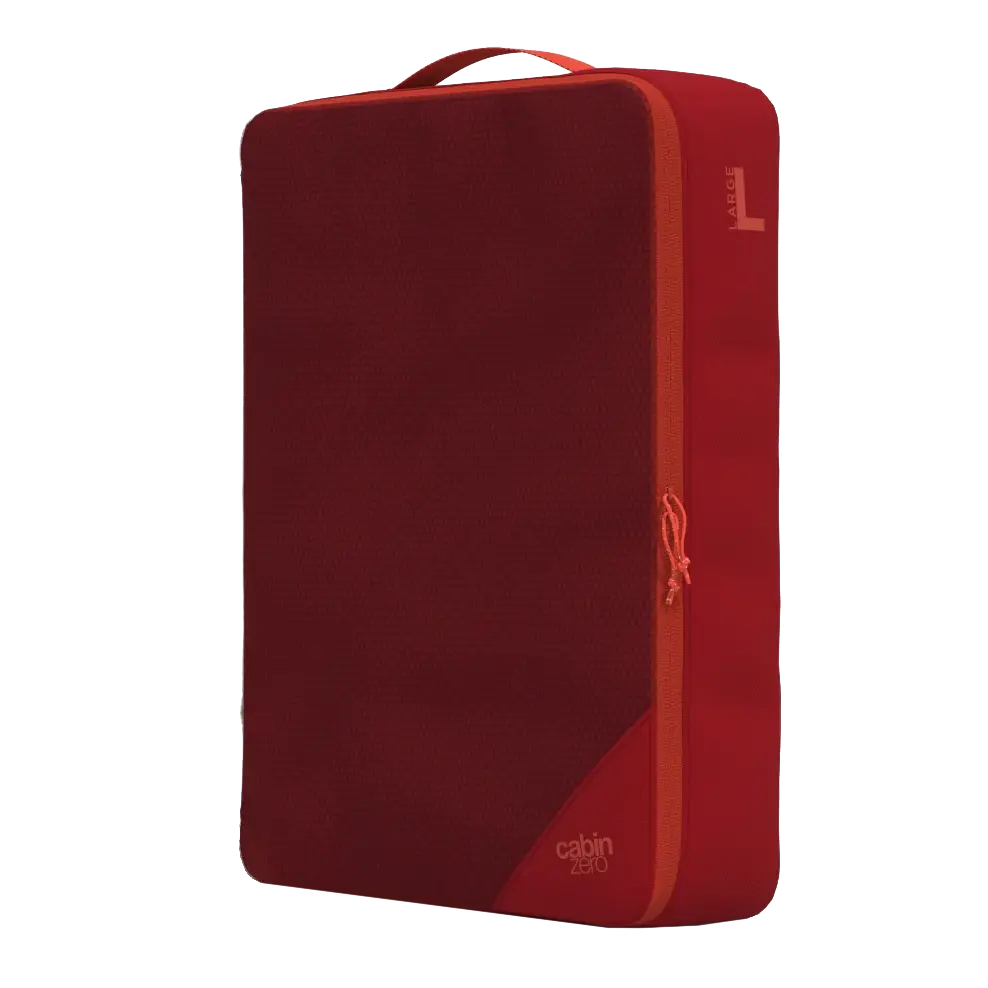 CabinZero Classic Packing Cube Large 35 cm in Fiesta Red - Seitenansicht