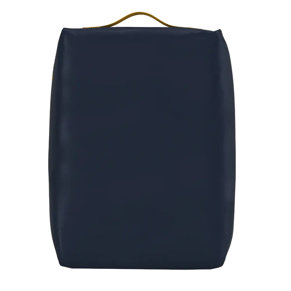 CabinZero Ultralight Packing Cube Large 35 cm in Blue Shimmer - Rückansicht mit Tragegriff oben