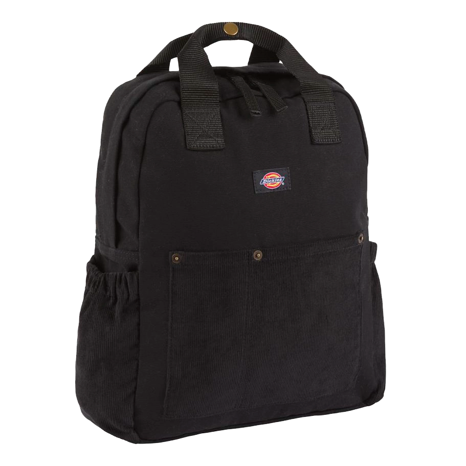 Black corduroy backpack on sale