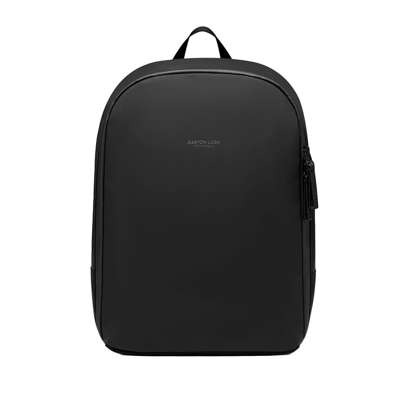 Gaston Luga Däsh Daily Backpack 14 Zoll – schwarzer Tagesrucksack Vorderansicht