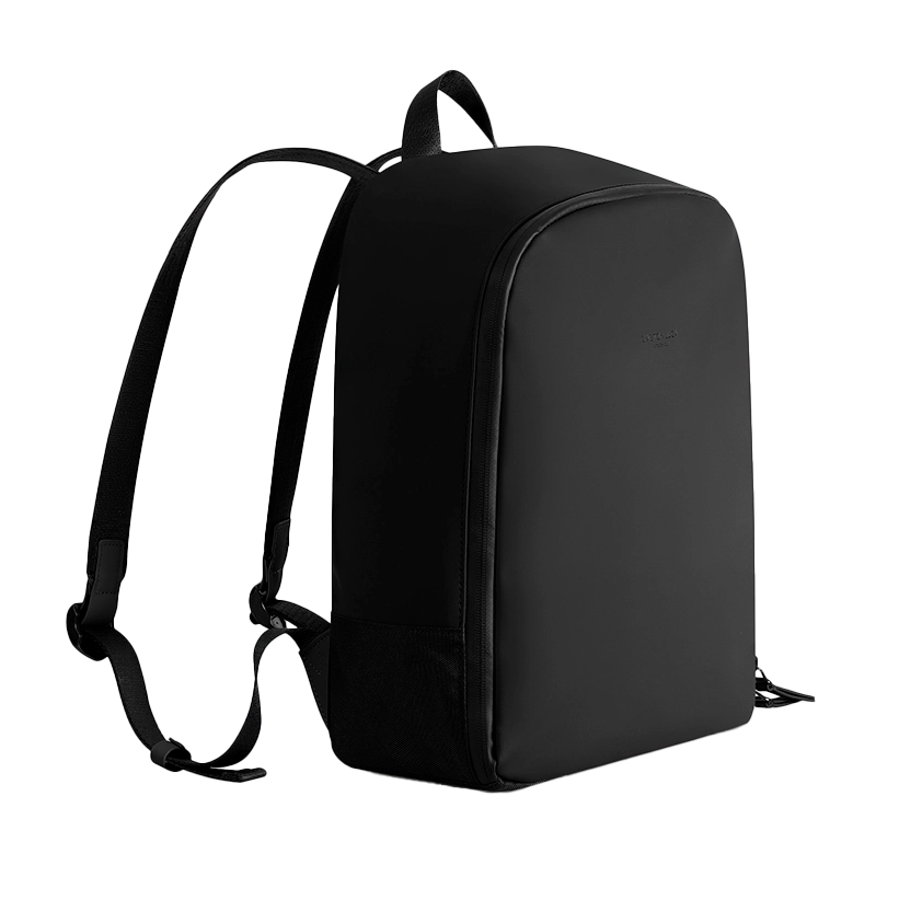 Gaston Luga Däsh Daily Backpack – eleganter schwarzer Rucksack für 14 Zoll Laptops