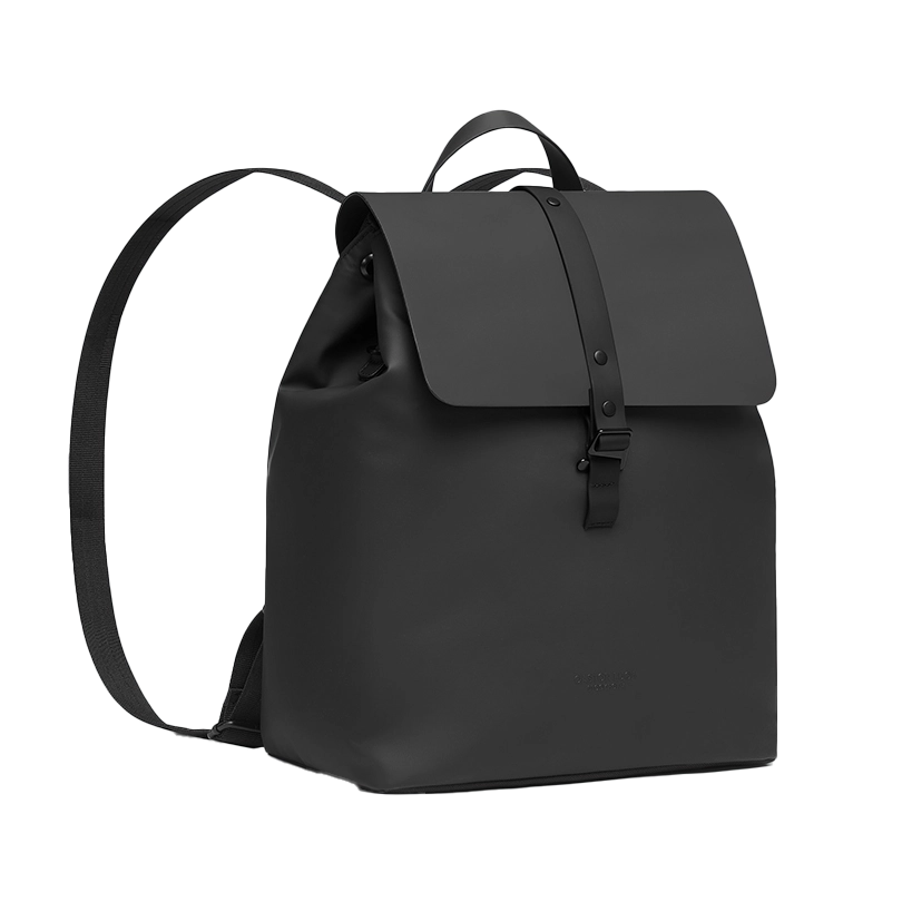 Gaston Luga Däsh Bucket Backpack - Seitenansicht zeigt das schlanke Design und die Tragegriffe