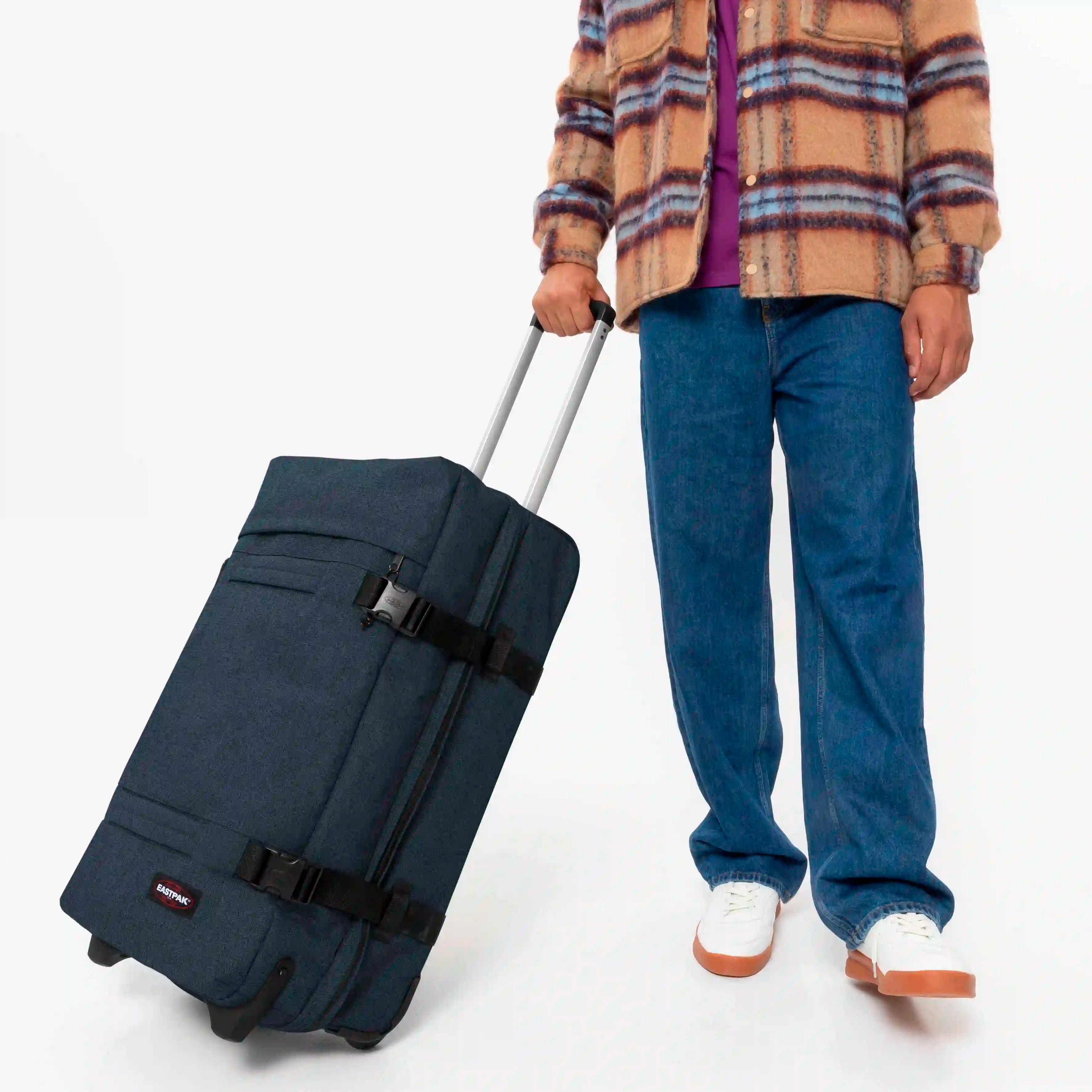 Eastpak Authentic Travel Transit'r M Rollreisetasche 67 cm - Triple Denim