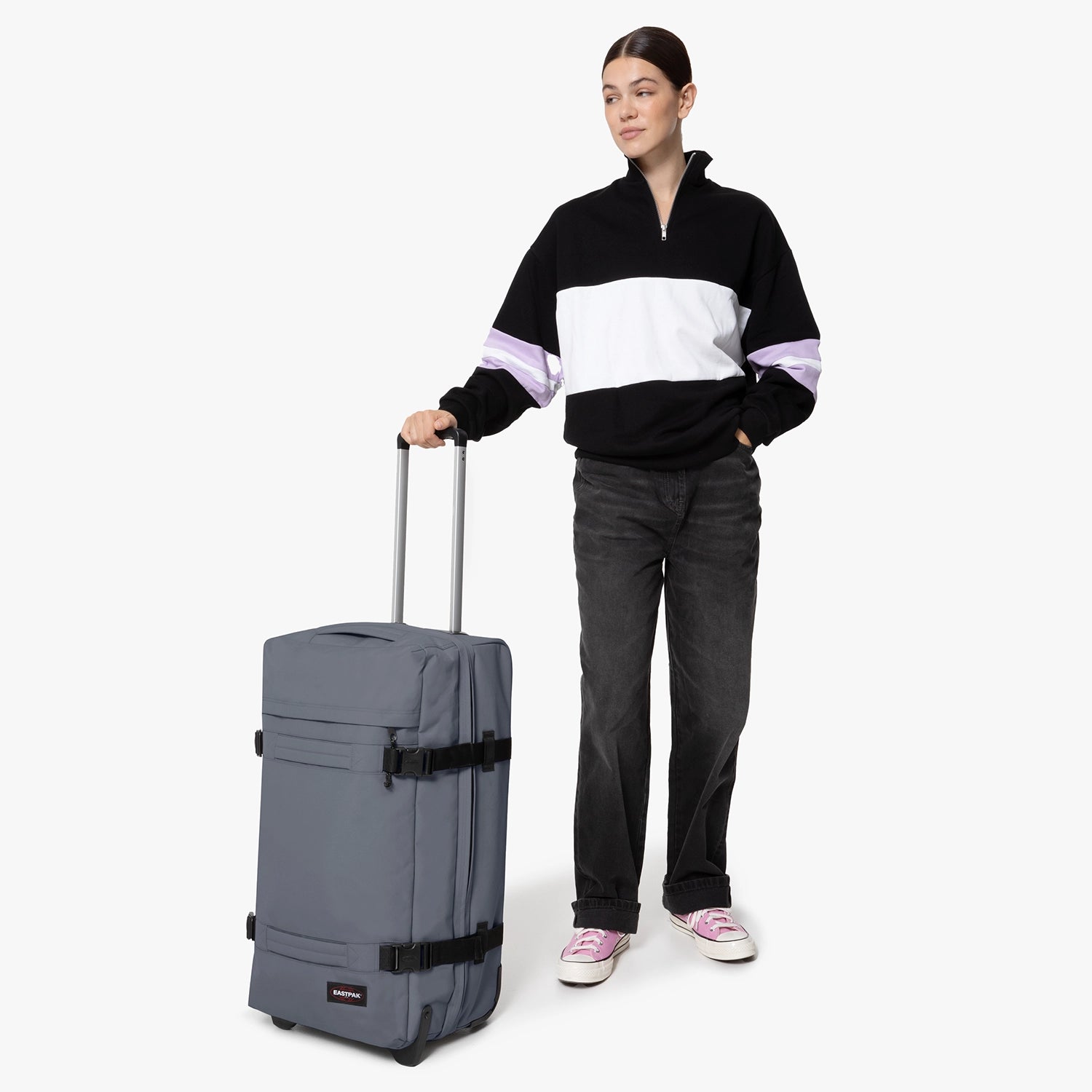 Eastpak Authentic Travel Transit'r M Rolling Travel Bag 67 cm - Cobble Grey