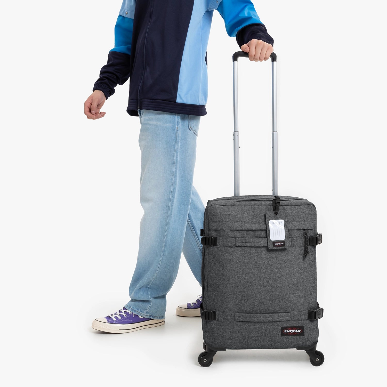 Eastpak Transit'R 4 S 4-wheel trolley 54 cm - Black Denim