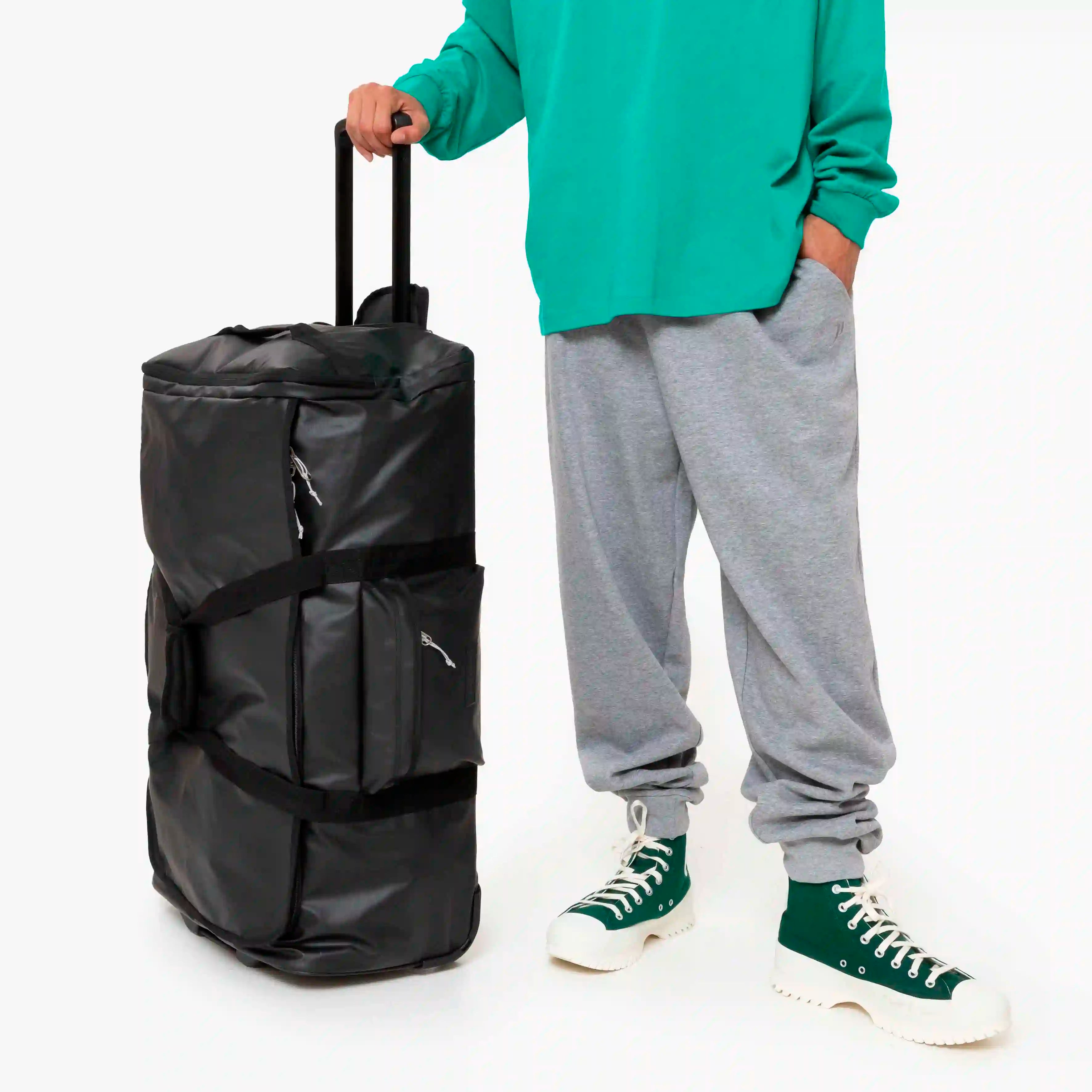 Eastpak Tarp Duffl'R Wheel rolling travel bag 75 cm - Tarp Yolk