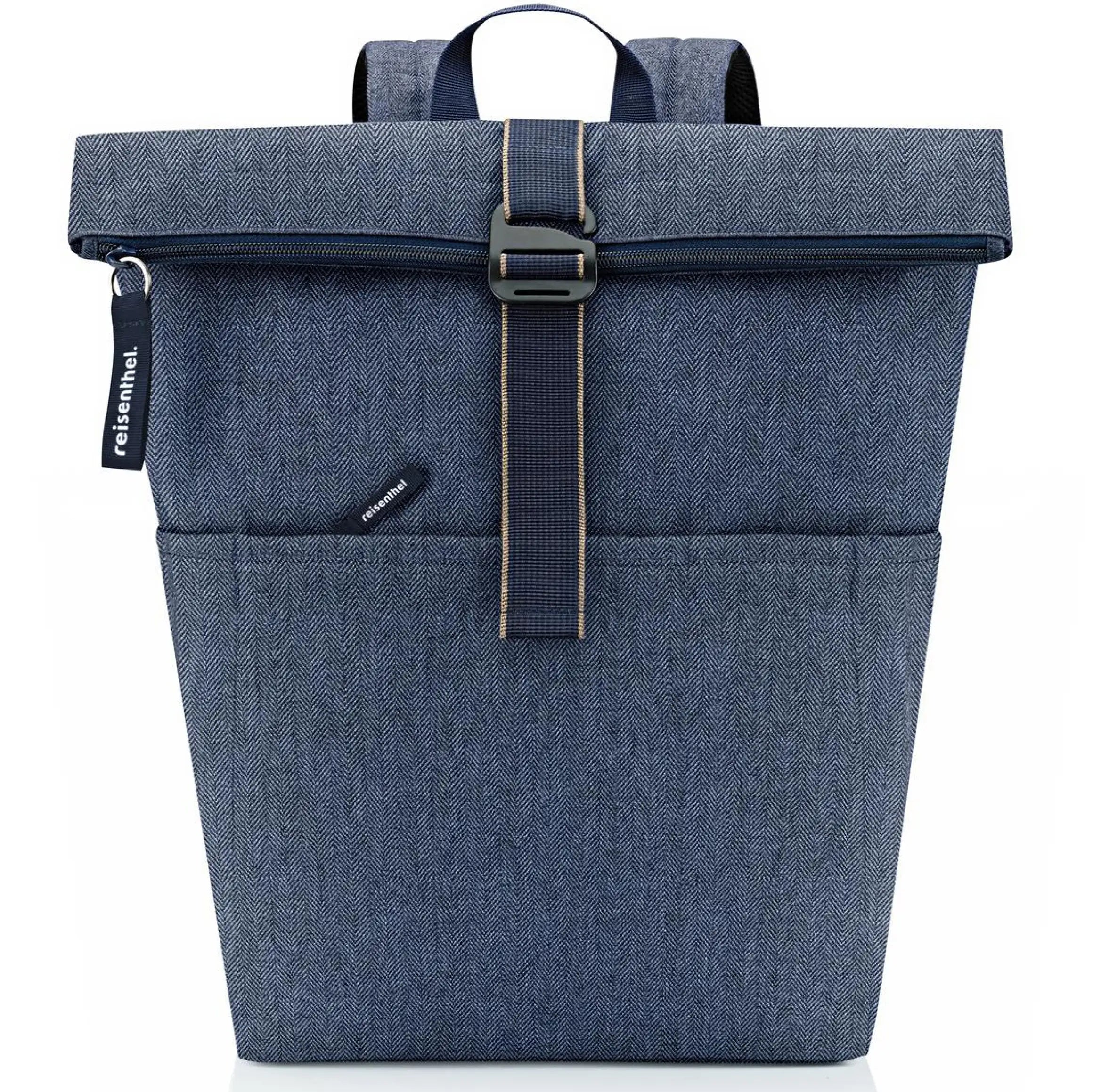 Reisenthel Traveling Rolltop Backpack 43 cm - Herringbone Dark Blue