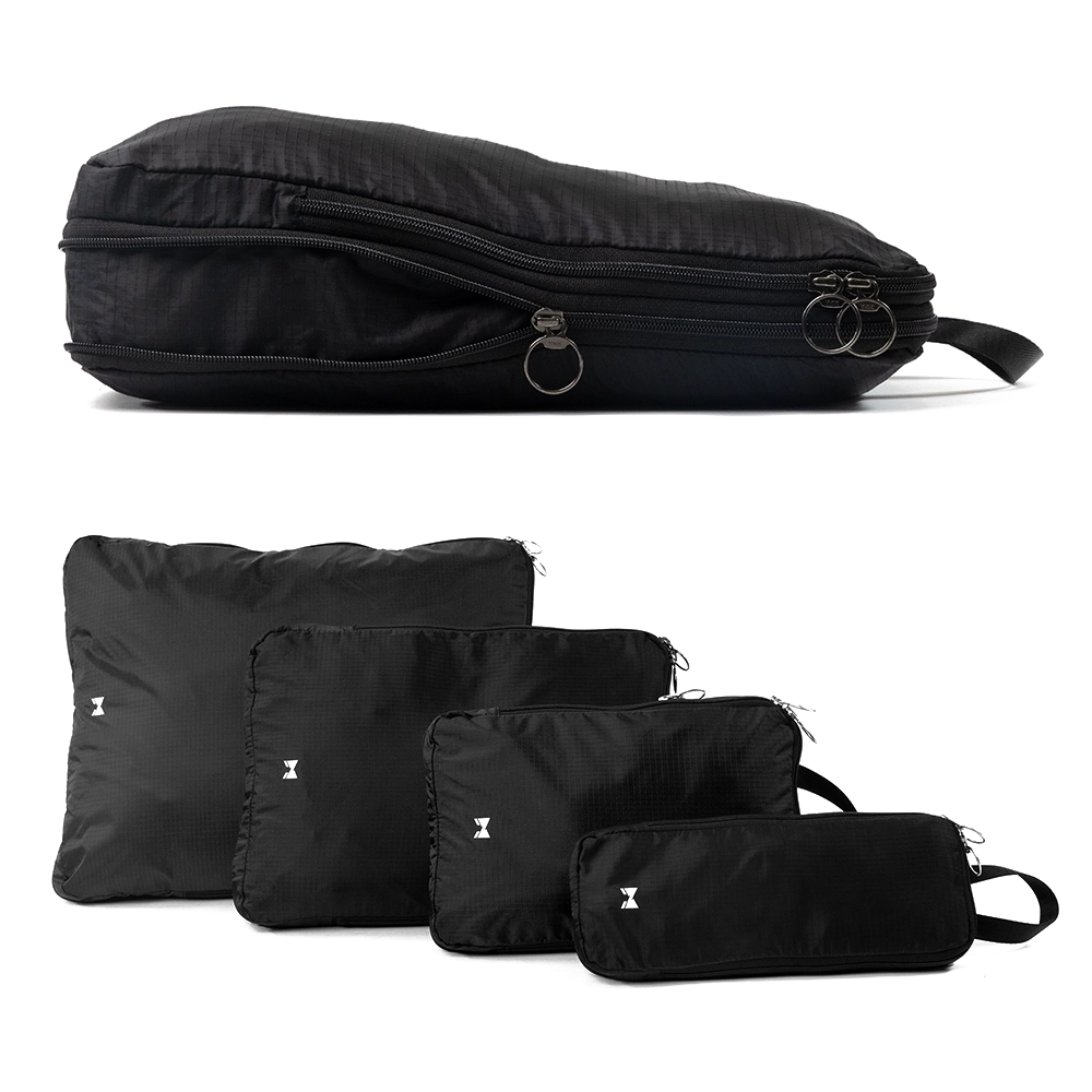 Gentlemen's Organizer pannier set 4 pieces. 45cm - Black