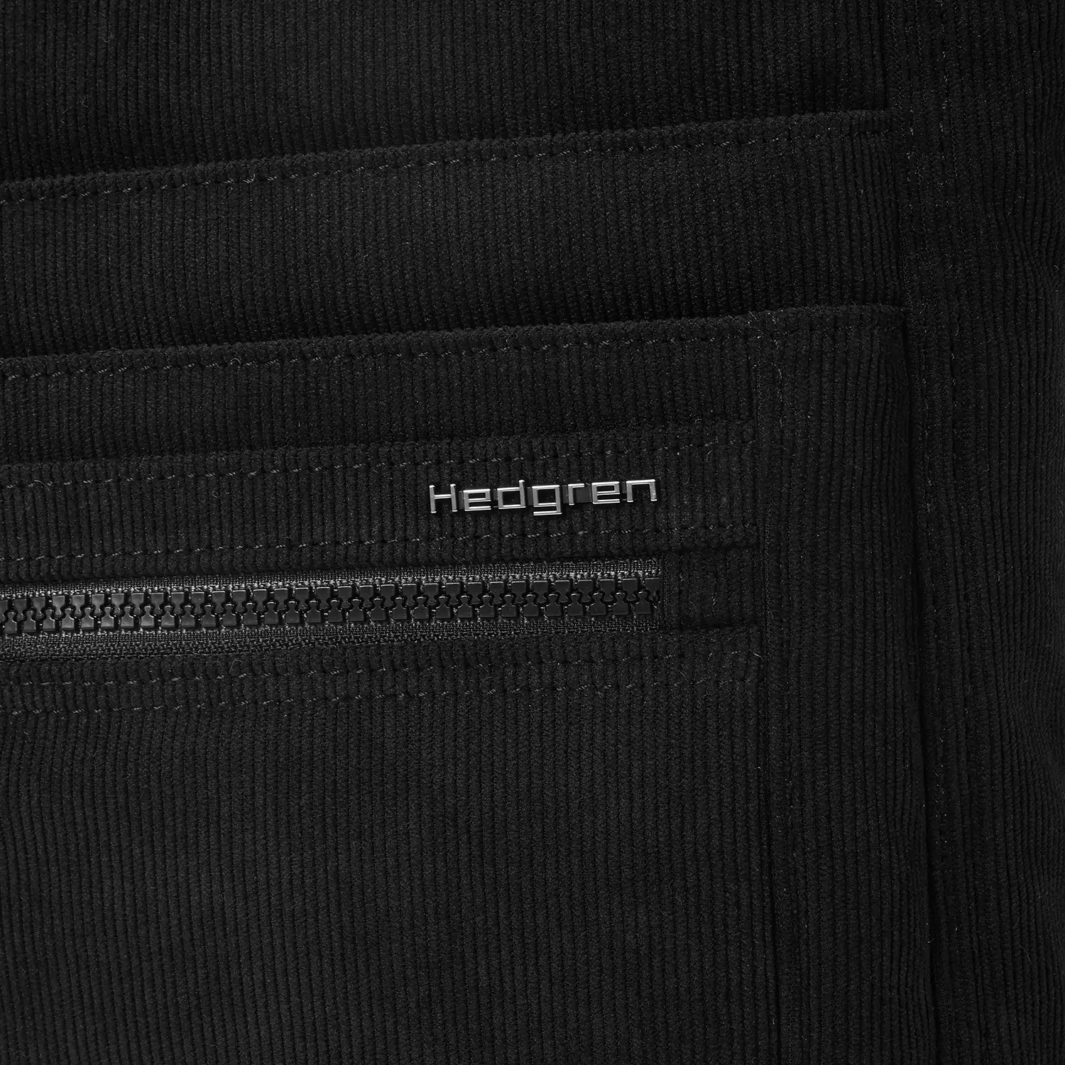 Hedgren Inner City Orva RFID shoulder bag 25 cm - Corduroy Black