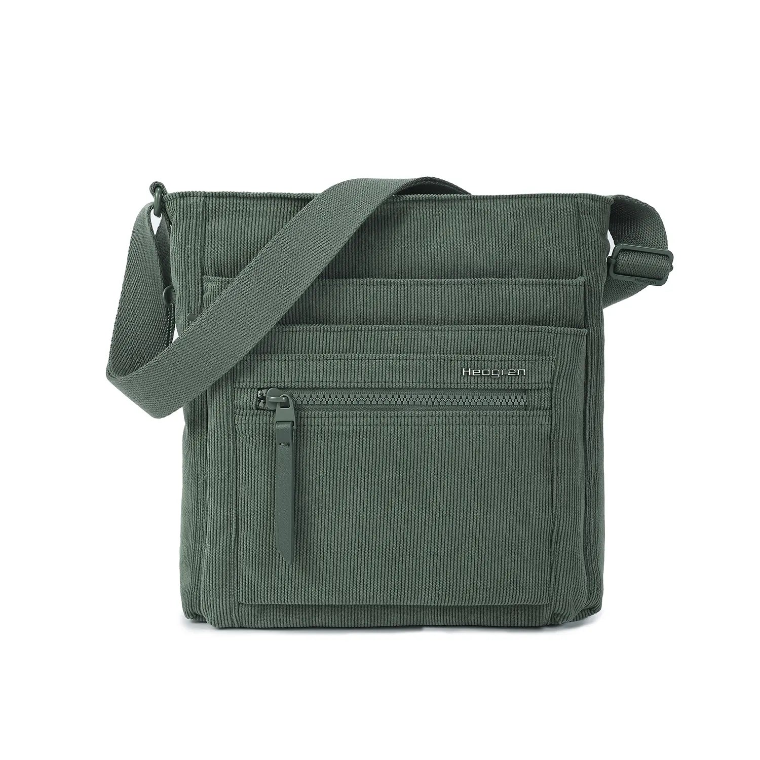 Hedgren Inner City Orva RFID Umhängetasche 25 cm - Corduroy Duck Green