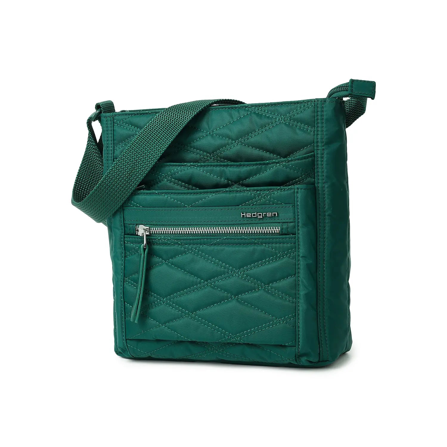 Hedgren Inner City Orva RFID shoulder bag 25 cm - New Quilt Varsity Green