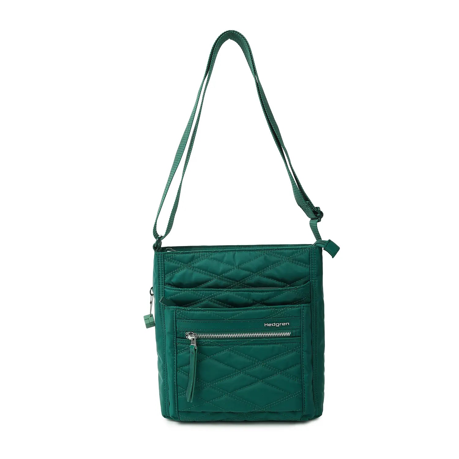 Hedgren Inner City Orva RFID shoulder bag 25 cm - New Quilt Varsity Green