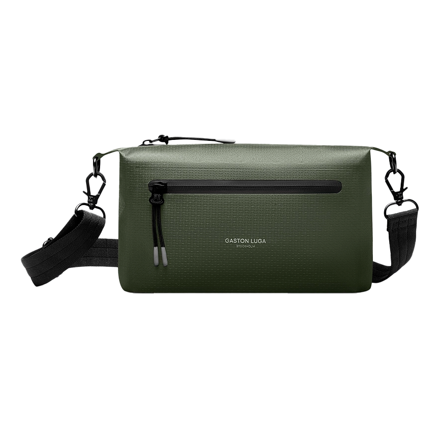 Gaston Luga Lightweight DuoSeal Crossbody - Olive