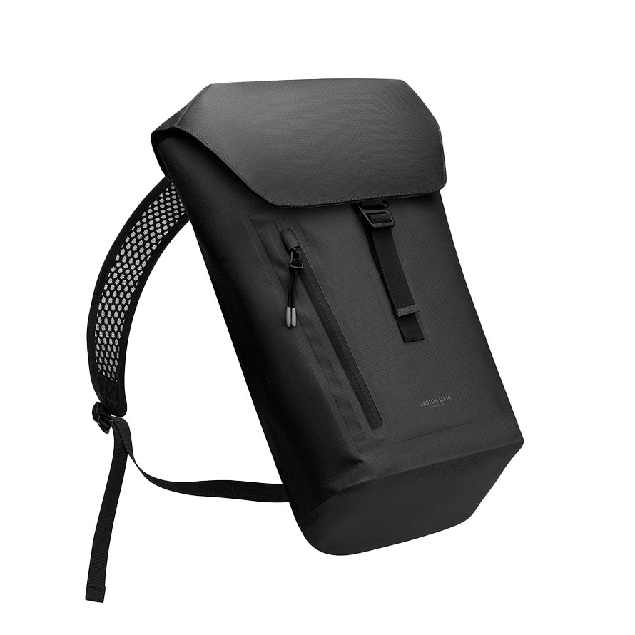 Gaston Luga Lightweight DuoSeal Flap Backpack 14" 47 cm - Black