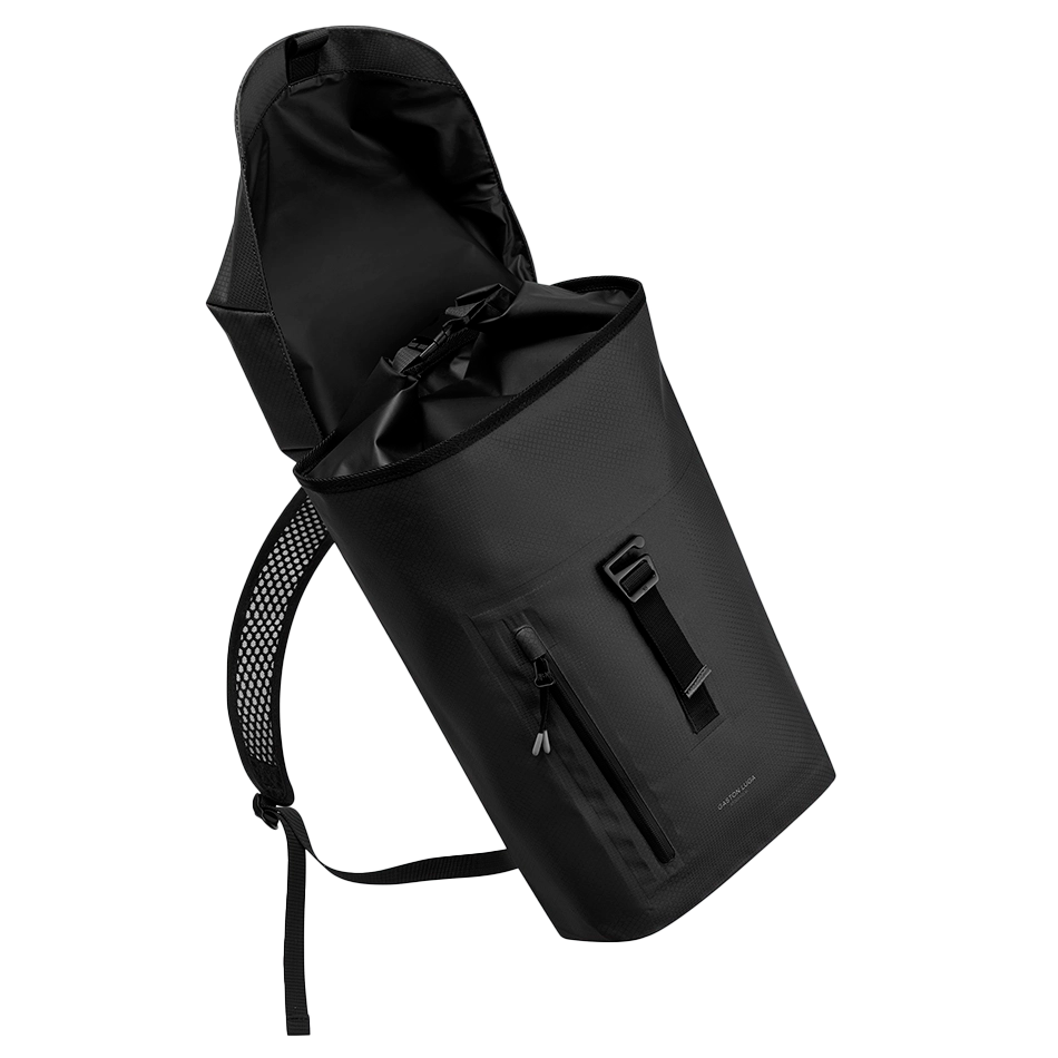 Gaston Luga Lightweight DuoSeal Flap Backpack 14" 47 cm - Black