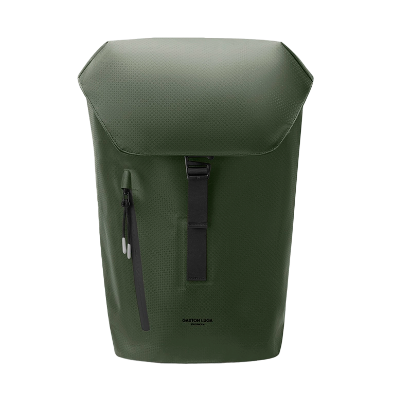 Gaston Luga Lightweight DuoSeal Flap Backpack 14 Zoll 47 cm in Olive – moderner, leichter Rucksack mit Überschlag und funktionalem Design