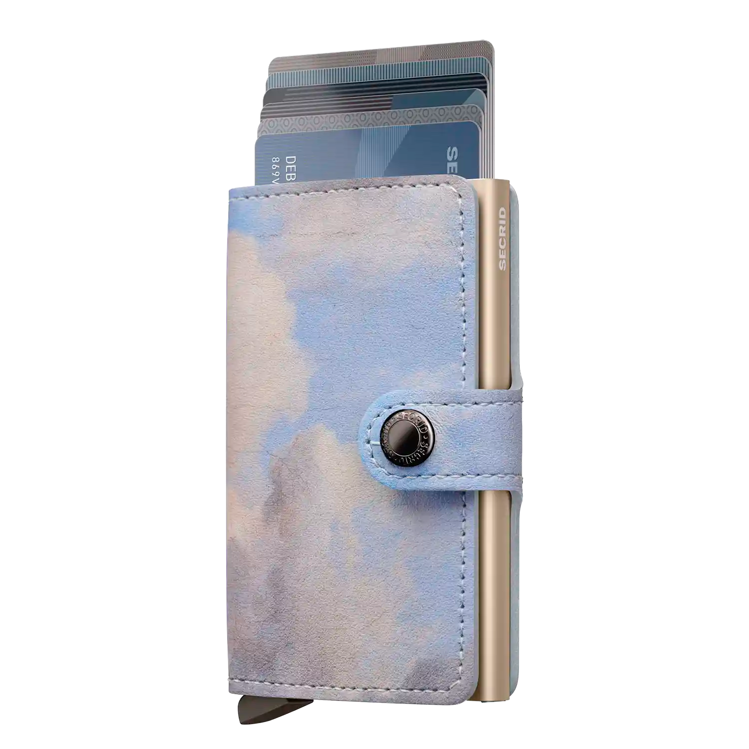 Secrid Miniwallet Art Clouds - RFID-Schutz mit ausgeschobenen Karten