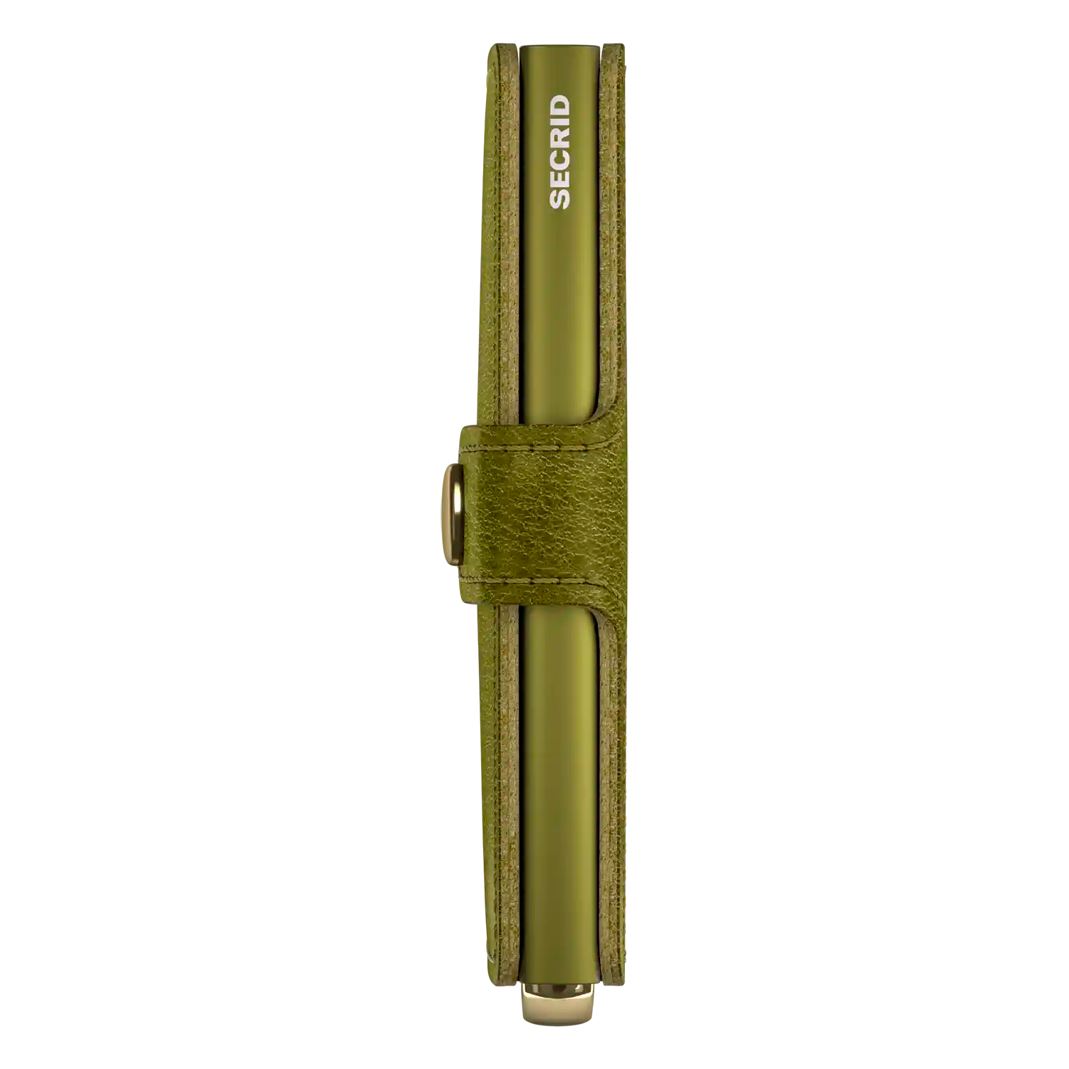 Seitenansicht Secrid Premium Miniwallet Basco Olive 10 cm Portemonnaie