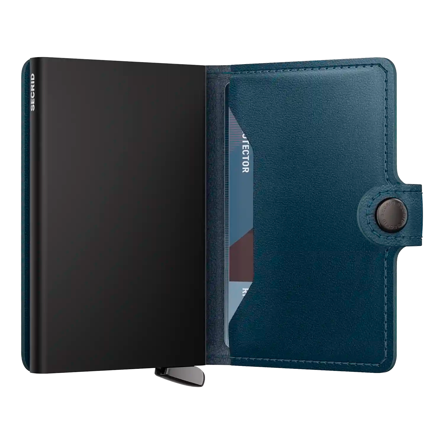 Secrid Premium Kollektion Miniwallet Emboss Lines 10 cm - Teal+