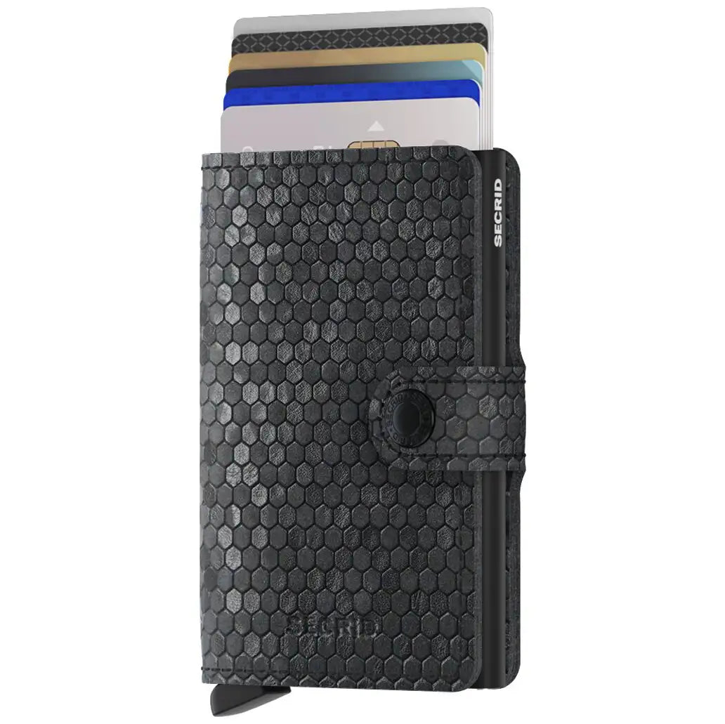 Secrid Wallets Miniwallet Hexagon 10 cm - Black