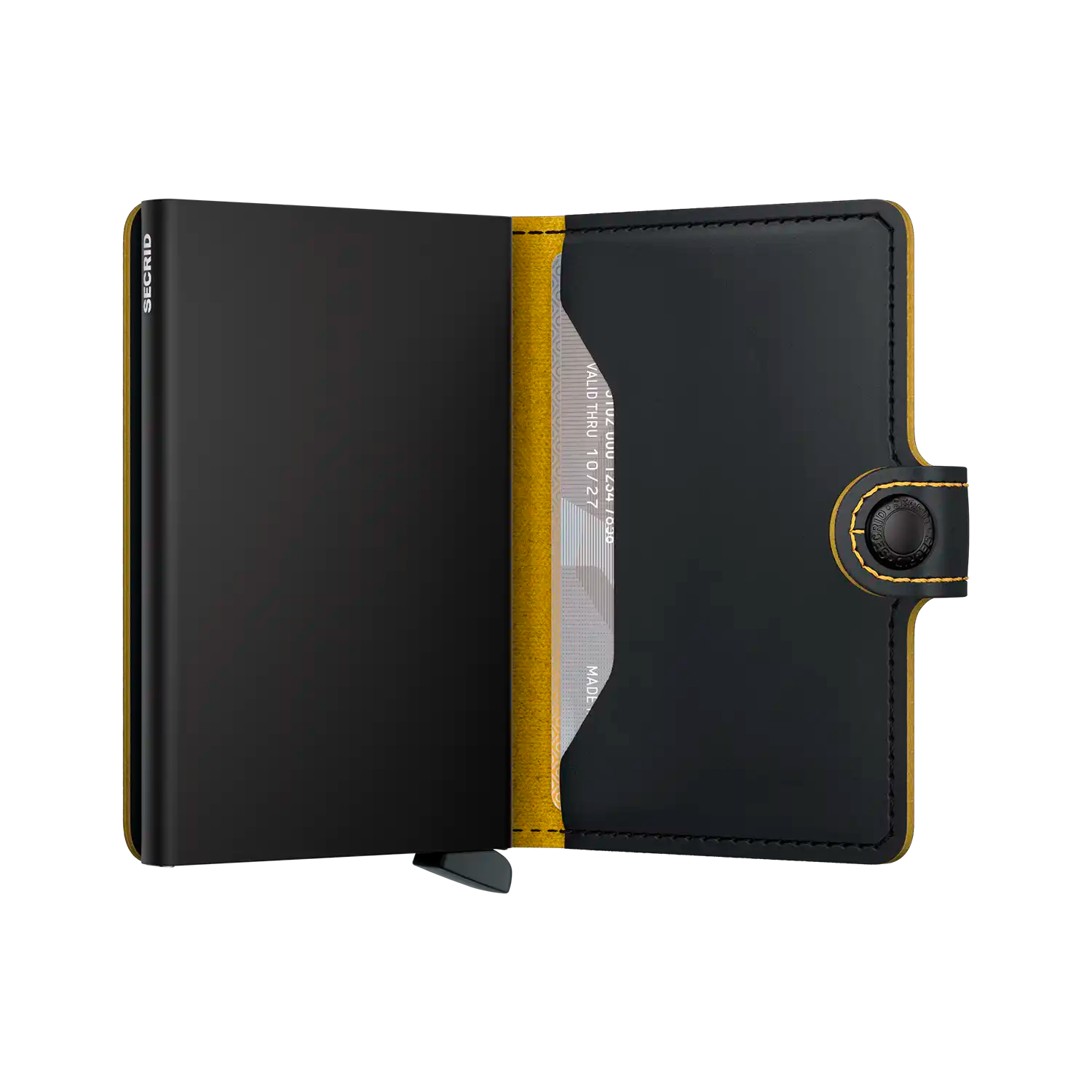 Secrid Wallets Miniwallet Matte 10 cm - Black-Ocher