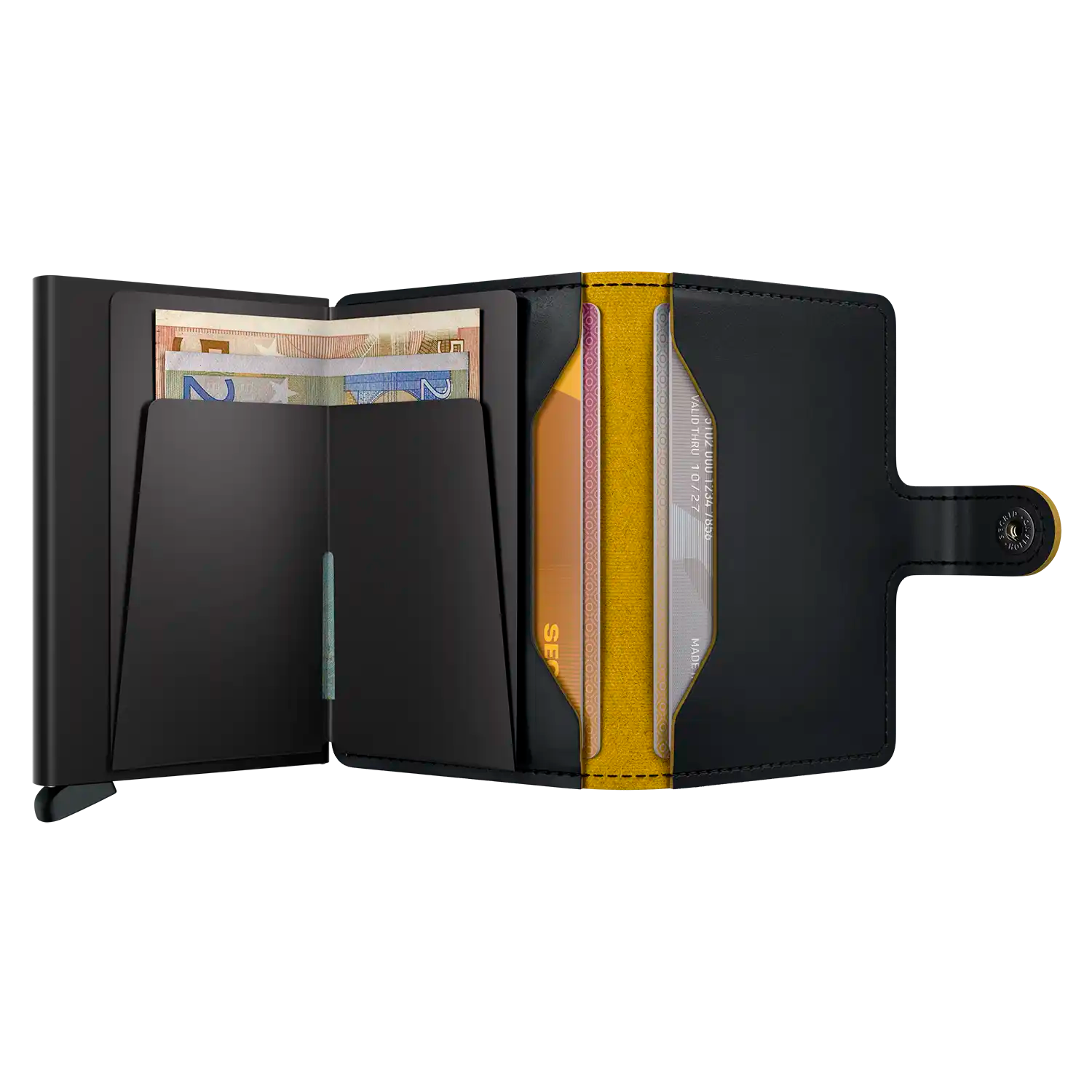 Secrid Wallets Miniwallet Matte 10 cm - Black-Ocher