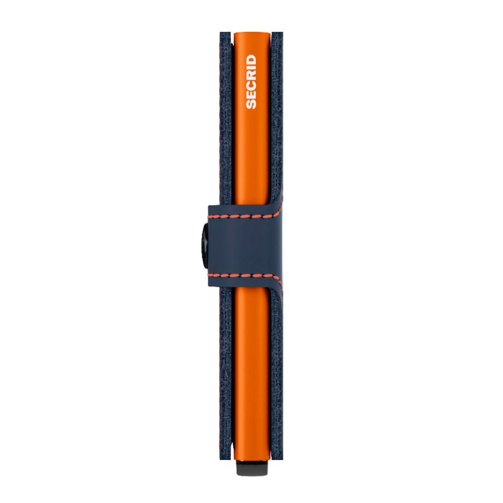 Secrid Wallets Miniwallet Matte 10 cm - nightblue-orange