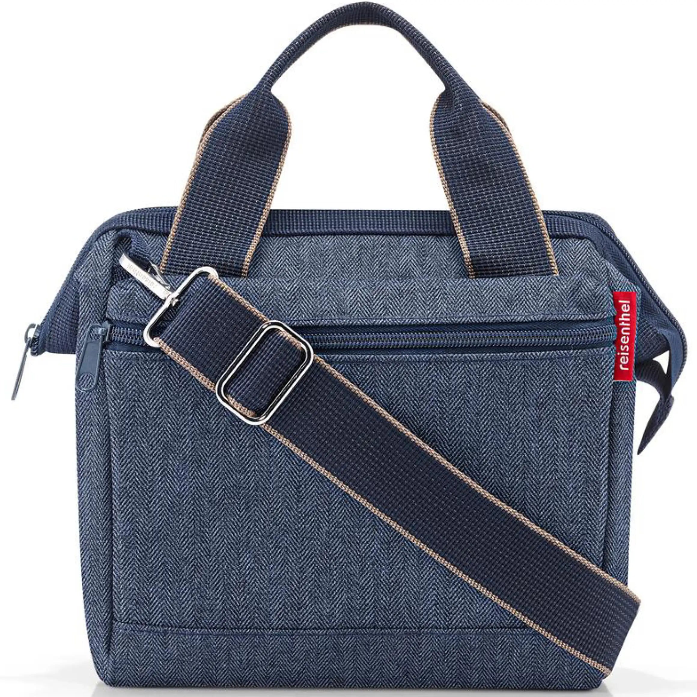 Reisenthel Travelling Allrounder Cross Umhängetasche 24 cm - Herringbone Dark Blue