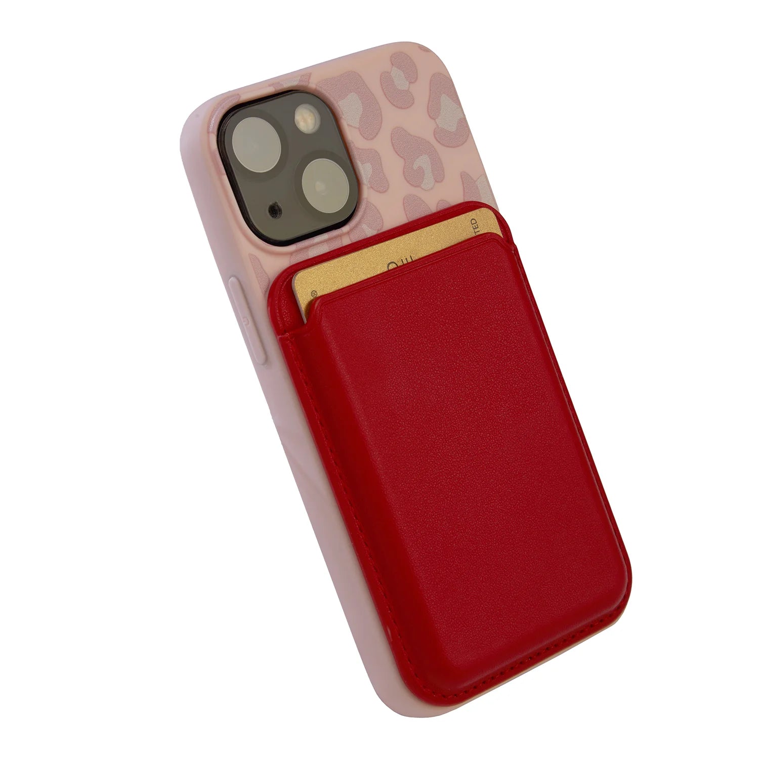 Tag-It Magnet Safe Wallet kompatibel mit Apple MagSafe iPhone 9 cm - rot