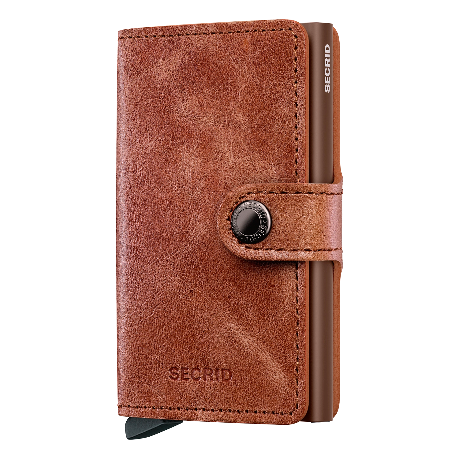 Secrid Wallets Miniwallet Vintage 10 cm - Cognac Brown