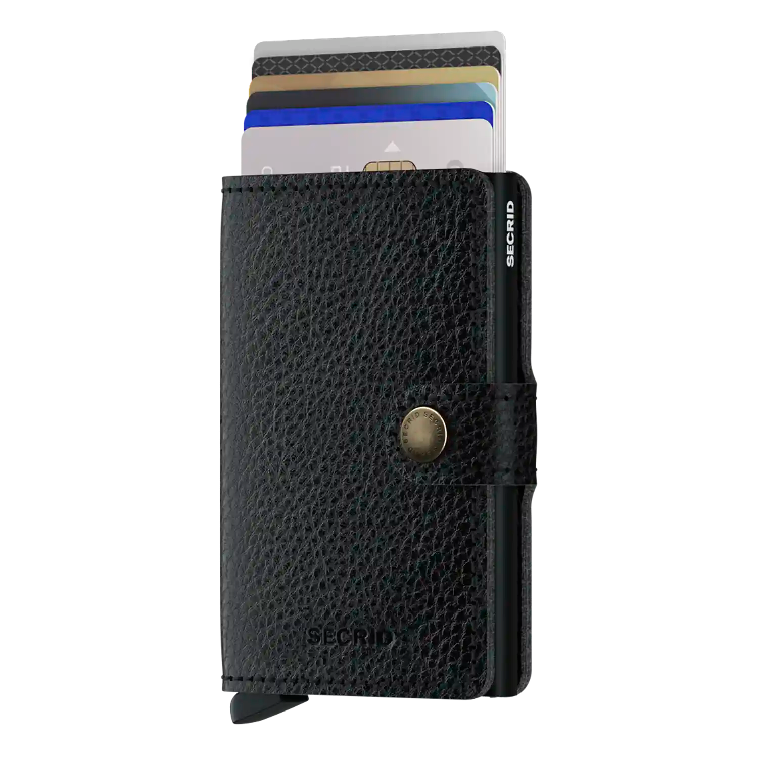 Secrid Wallets Miniwallet Vegetable Tanned 10 cm - Black-Black