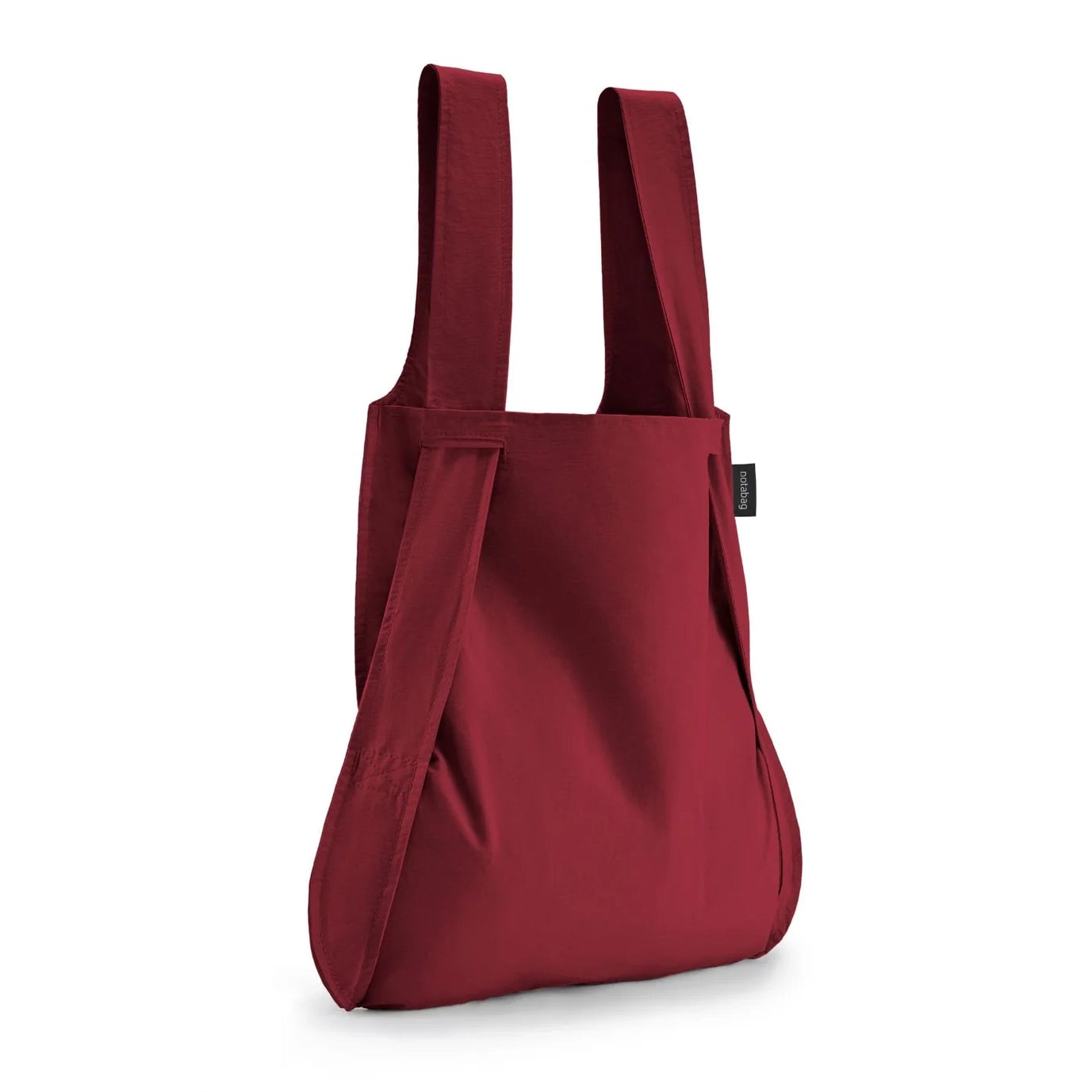 Notabag Original Wine Red - Rückansicht der hochwertigen Verarbeitung und Materialien