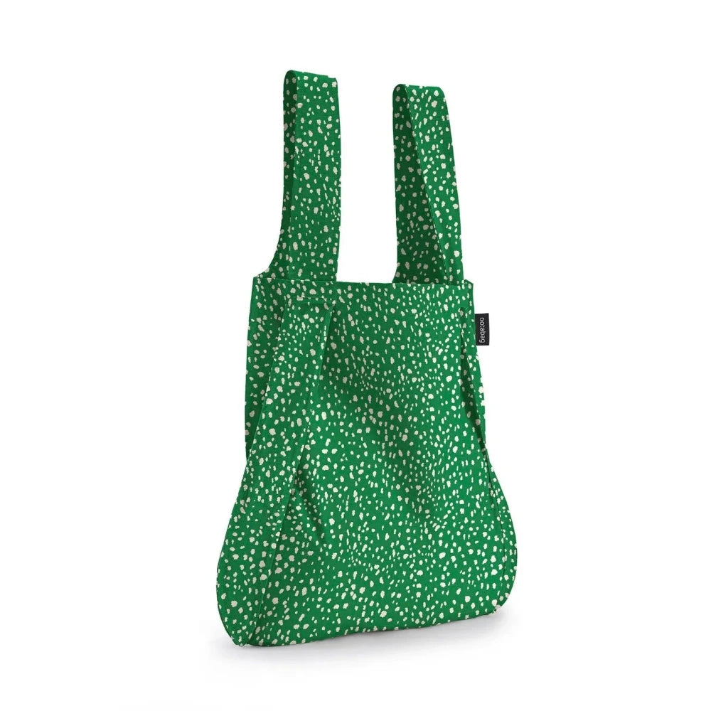 Notabag Original Green Sprinkle - Rückansicht der grünen Sprenkel und hochwertigen Verarbeitung