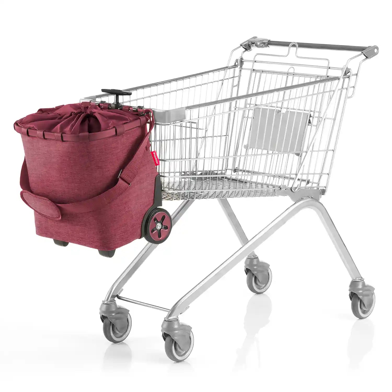 Reisenthel Shopping Carrycruiser 48 cm Twist Maroon – stabiler, moderner Einkaufskorb im eleganten Design