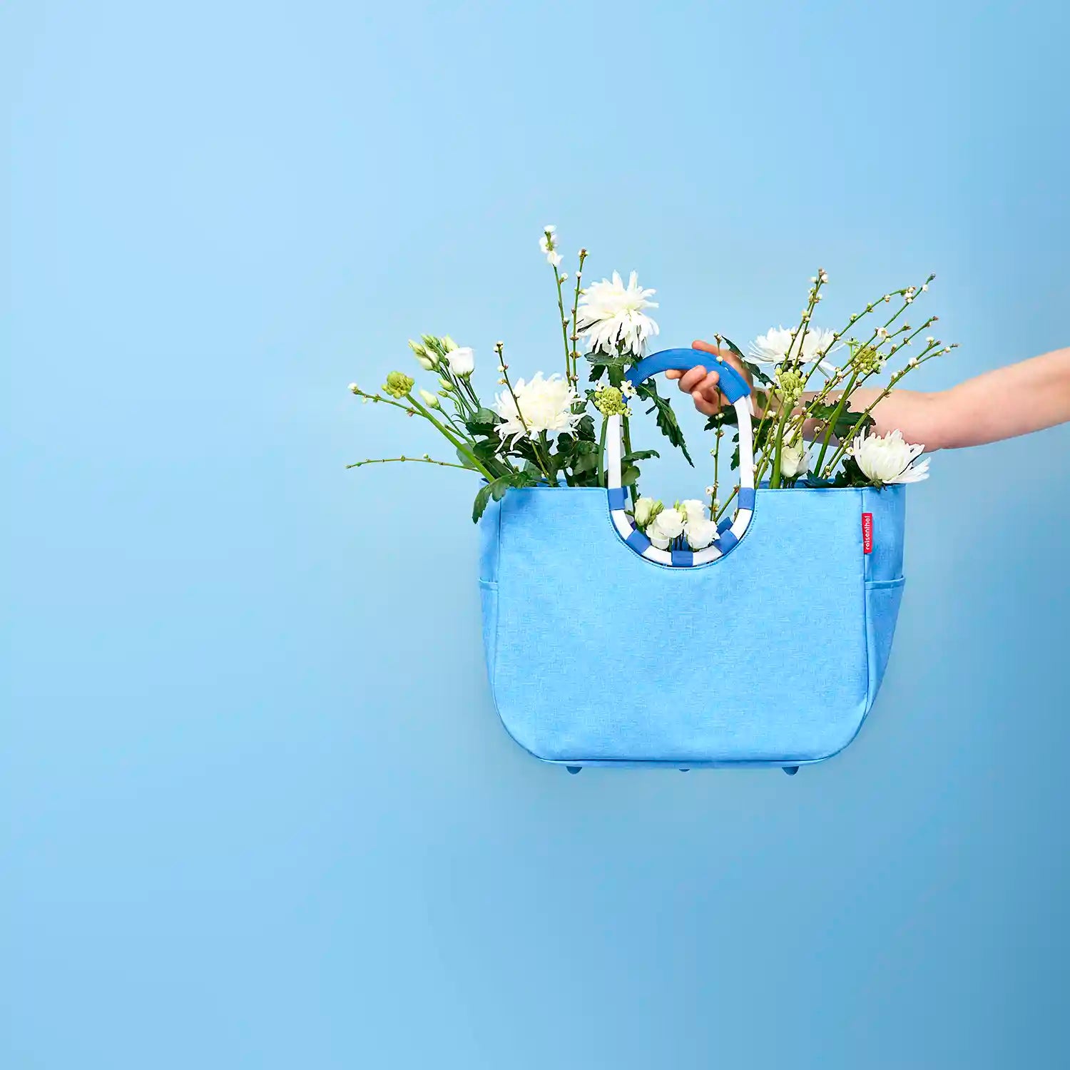 Imagebild Reisenthel Shopping Loopshopper L Einkaufsshopper 46 cm in Frame Twist Azure