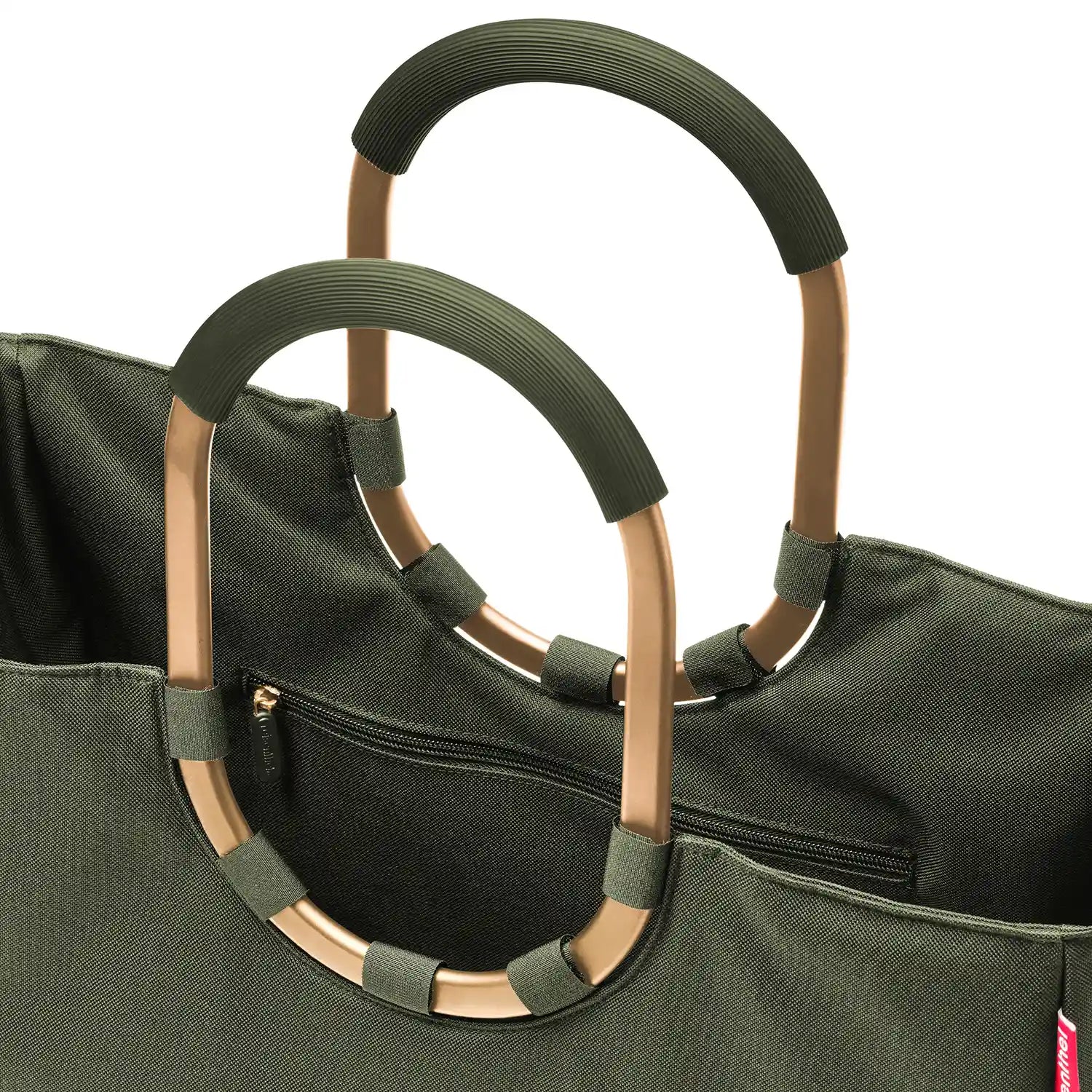 Detailaufnahme Reisenthel Shopping Loopshopper L Forest Gold – hochwertige Verarbeitung und robustes Material