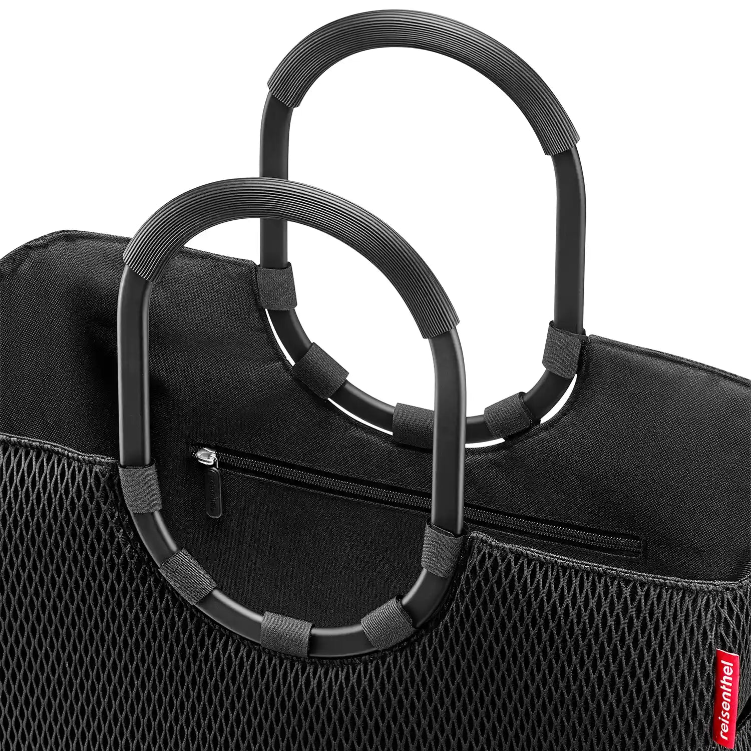 Detailansicht Henkel Reisenthel Loopshopper L Einkaufsshopper Schwarz Mesh